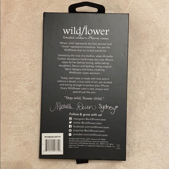 Pink Checkered Wildflower Case - Brand New - Picture 3 of 3